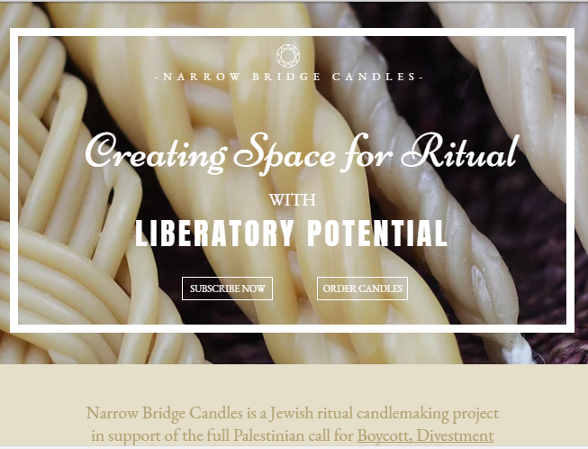 Photo and link: Narrow Bridge Candles